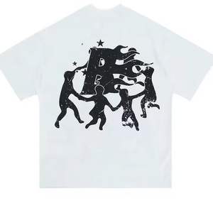 Nuevas Camisetas Oversize de Moda 2026 para Hombre, Estampado DTF Personalizado, Estilo Urbano de Lujo, Jersey de Algodón 100% de 160 g/m² de Alto Gramaje, Parte Delantera - Product Image 3