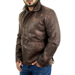 <b>Men's</b> Warm Varsity Jacket Casual Zipper Thickening Stitching Patchwork StandCollar Polyester <b>Padded</b> <b>Shirt</b> Jacket Plain Dyed - Product Image 2