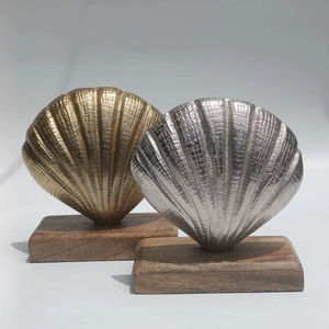 งานประติมากรรมไม้ ดีไซน์ใหม่ ของตกแต่งบ้านสุดหรู งานประติมากรรมเปลือกหอย - Product Image 1