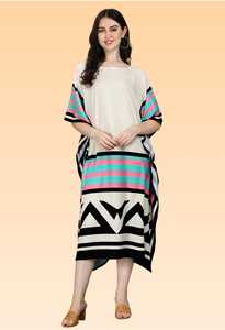 Women’s Elegant <b>Kaftan</b> Dress – Loose Fit Printed Beach <b>Kaftan</b> for Summer collection. - Product Image 2
