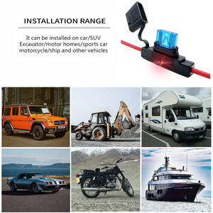 Porte-fusible ATM Maxi Inline PVC IP67 avec LED UL1015 VW-1 8 # AWG Super Soft Silicon 6 # Application AWG dans l'industrie automobile, marine et des équipements lourds - Product Image 5
