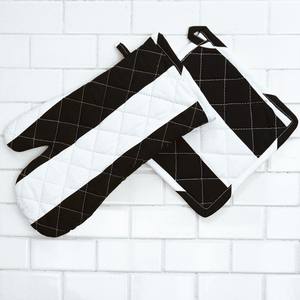 Gants de cuisine et maniques en coton 100% tissé, style moderne, résistants à la chaleur, imperméables, lavables au lave-vaisselle, imprimés numériquement, pour la cuisine - Product Image 6