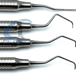 Élévateur dentaire en acier inoxydable à poignée moletée manuelle, instrument chirurgical de classe I, ensemble d'instruments chirurgicaux dentaires - Product Image 6