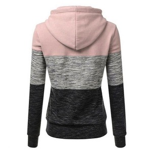 Sweat-shirts à capuche décontractés pour femmes, légers, 100% coton, brodés, à manches longues, avec poche - Product Image 4