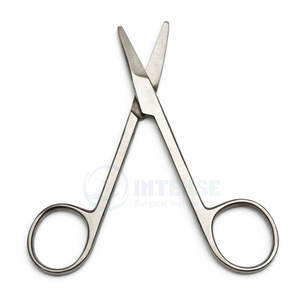 Tijeras Quirúrgicas de Punta Roma de Un Solo Uso, Hechas de Acero Inoxidable de Alta Calidad, Instrumento de Corte Médico Desechable y Estéril - Product Image 4