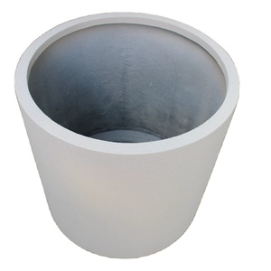 KNT FRP Handmade Hand Carved Fiberglass Classic Farmhouse Style <b>Square</b> Flower <b>Pot</b> Planter Drainage Hole Strong Lightweight Floor - Product Image 1