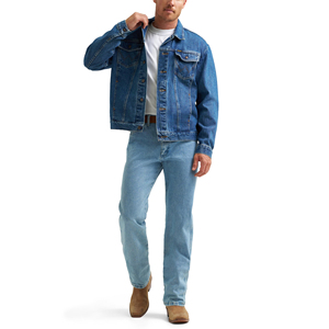 Hot Selling Custom Made 100% Cotton Breathable Denim Jacket Men Slim Fit Casual And Streetwear Fashionable With <b>Button</b> Closure - Product Image 6