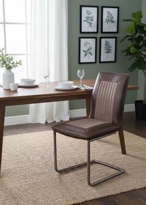 Silla de Restaurante Tapizada en Cuero Contemporánea, Cojín de Cuero PU Resistente, Patas de Acero con Recubrimiento en Polvo, Muebles de Comedor para Hotel - Product Image 2