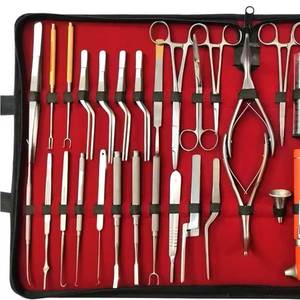 Kit Completo de Instrumentos Quirúrgicos Dentales de Acero Inoxidable para Extracción, Pinzas, Portaagujas, Tijeras, Cirugía Oral - Product Image 6
