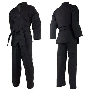 Uniforme de judo blanc avec ceinture bleue, taille adulte unisexe, coupe régulière, 100% coton, vêtements d'arts martiaux durables - Product Image 6