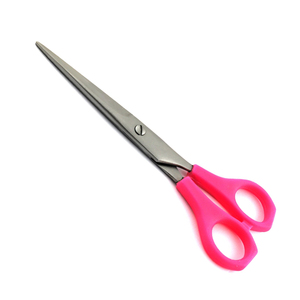 Ciseaux de coiffure légers avec manche en plastique rose, ciseaux de barbier en acier inoxydable, outils de coiffure professionnels tranchants - Product Image 1