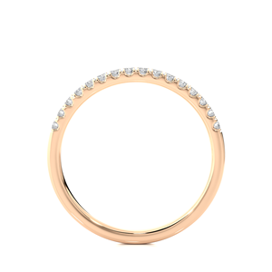 Bague en or 18 carats avec diamants, bague en diamant de laboratoire de forme ronde, 0,25 carat, taille ronde en 16 pierres de diamant - Product Image 2