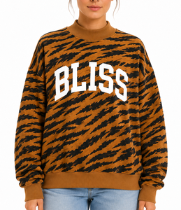 Oversized Cotton <b>Mock</b> <b>Neck</b> Sweatshirt for Women Custom Front Logo Relaxed Casual Streetwear Pullover <b>Top</b> - Product Image 5