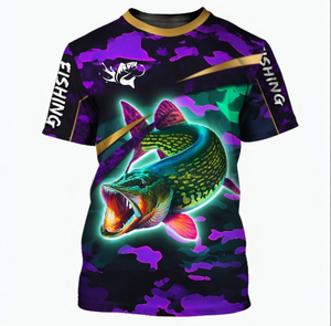 เสื้อยืดตกปลาผู้ชาย UPF 50 ระบายอากาศ แห้งเร็ว สีพื้น ออกแบบเองได้ ขายส่ง ไซส์ใหญ่ แขนสั้น ขายดีช่วงซัมเมอร์ - Product Image 3