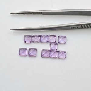 6mm Natural Rose De France Pink Amethyst Asscher Cut Certified Loose Gemstone Square Octagon Shape Stone Precio de distribuidor al por mayor - Product Image 1