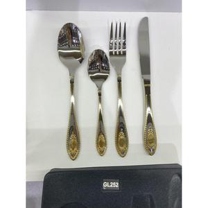 7 Pcs Stainless Steel <b>Cutlery</b> Sets Matte Polish American Style Premium Quality Restaurant Wedding Event Supplies Tableware BS - Product Image 4