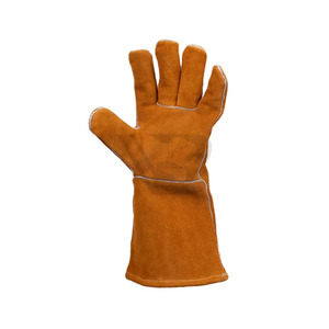 Pakistan Suppliper Good Quality Factory Direct Sale Safety Work Leather <b>Gloves</b> High Quality Protection Leather <b>Gloves</b> - Product Image 4