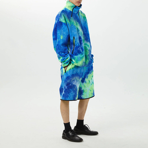 Shorts pour hommes tie-dye contrastés pour l'été, nouveau style, fabriqués en usine, service OEM - Product Image 6