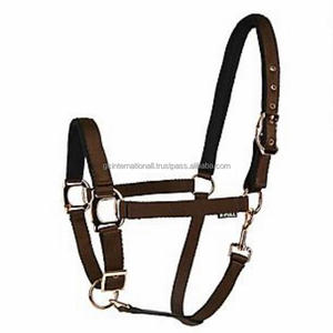 ราคาโรงงานสวมต่อต้านไนล่อนม้า Halters ในหลายสีและขนาดที่กำหนดเองด้วยโลหะผสมสังกะสีอุปกรณ์หนัก - Product Image 5