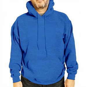 Sudadera con Capucha para Hombre, Color Verde Oliva Sólido, 100% Algodón Felpa, Corte Regular, Informal, Manga Larga, para Otoño - Product Image 6