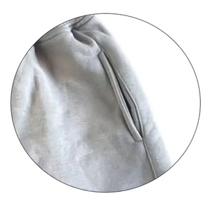 Pantalones cortos informales con estampado de grietas en gris para hombre, con cordón en la cintura y bolsillos, pantalones cortos de punto transpirables con patrón geométrico - Product Image 3