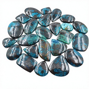 Cabochon de Shattuckite Naturelle de Haute Qualité, Pierre Précieuse en Vrac pour la Fabrication de Bijoux, Formes Mixtes, Effet de Couleur Changeant, au Gramme, INDIA GEMS Third - Product Image 1