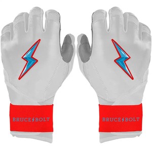 Gants de frappeur de baseball en cuir avec fermeture auto-agrippante, manchette longue, respirants, séchage rapide, durables, pour droitier et gaucher - Product Image 4