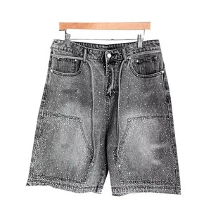 New Arrival OEM Summer <b>Men's</b> Denim Shorts With Unique Heart Design High Street Style High Quality <b>Men</b> Short Jeans - Product Image 1