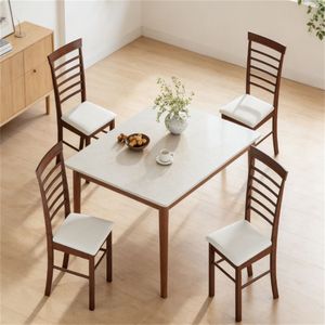 Juego de Cuatro Sillas de Comedor de Madera para Cocina y Sala de Estar - Product Image 1