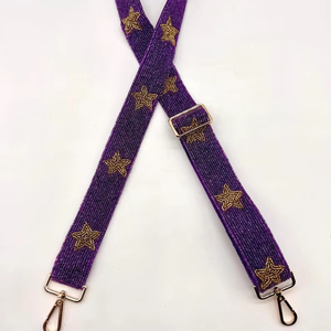 Beaded Purse Strap Star Beaded Bag Strap Adjustable Star Strap Handmade Star Beaded Purse Strap Clear Bag Strap <b>Camera</b> Stra - Product Image 1