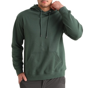Sweat-shirts personnalisés avec logo, style streetwear, pour hommes, vert, 100% coton, polaire, respirant, séchage rapide, léger, pas cher, vente en gros, 2026 - Product Image 1