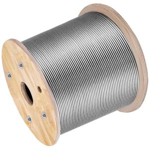 Cavo in Acciaio Inox 304L da 1/8 di Pollice, 984 Piedi, Diametro 0,4 mm, Superficie Lucida, Pieghevole 3 mm, Certificato RoHS, ASTM AISI - Product Image 3