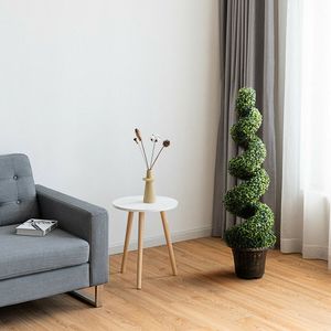 Albero Artificiale di Bosso a Spirale di 1,2 Metri con Foglie Verdi, Decorazione Resistente per Interni ed Esterni - Product Image 3