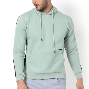 Sudadera con capucha de estilo casual con colores contrastantes para hombre, de alta calidad, de algodón y forro polar, ropa de calle de invierno, sudaderas con capucha para hombre - Product Image 4