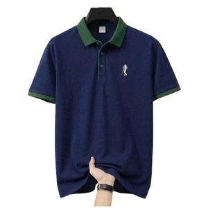 Polo personalizado para hombre, 100% algodón piqué, 220 GSM, manga corta, color sólido, con bordado en el pecho, proveedor informal de Bangladesh. - Product Image 2