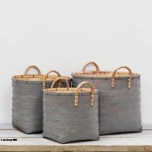 Panier de rangement en bambou naturel, produit phare, le moins cher, durable, coloré et tissé, pour l'organisation de la maison - Product Image 6