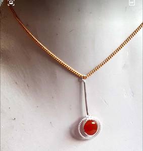 จี้อัญมณีรูปวงรีสีเทอร์ควอยส์10x12มม. เครื่องประดับวินเทจ925อัญมณีคาร์เนเลียนทรงเหลี่ยมจี้เงินขายส่ง - Product Image 2