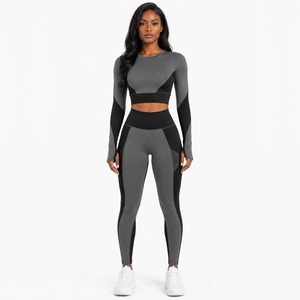 Women's Seamless Yoga Set High Waist Leggings And Sports Bra Workout Gym Wear Active Wear OEM ODM Wholesale Factory - Product Image 6