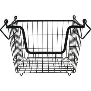 Round Black Metal Wire Fruit <b>Basket</b> Sturdy Iron <b>Mesh</b> Bread Serving Bowl Kitchen Countertop Storage Organizer Home Decor - Product Image 6