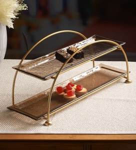 Premium Gold Metal <b>Mirror</b> Serving Storage <b>Tray</b> Luxury Decorative Serving Platter For Hotels Wedding Gift Modern Home Accessories - Product Image 4