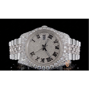Reloj de Diamantes Moissanite VVS de Plata 925 de Alta Demanda, Perfecto para Usar en Moda de Celebridades, Disponible a Buen Precio - Product Image 1