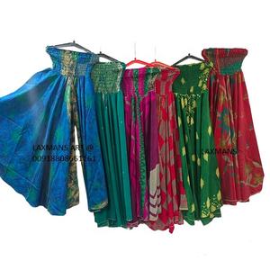 Collection d'été : Pantalon Harem en Soie pour Femme, Style Pyjama Plazzo, Respirant, avec Cordon de Serrage, Inspiré des Saris Indiens Vintage - Product Image 1