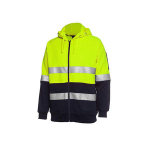 Sudadera con Capucha de Seguridad Reflectante de Alta Calidad para Hombre, Chaqueta de Trabajo de Manga Larga para Construcción - Product Image 2