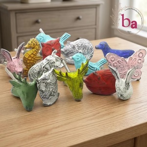 Tiradores de Hierro Fundido con Forma de Animales para Gabinetes, Modernos, Decorativos para Armarios, Hogar y Oficina - Product Image 1