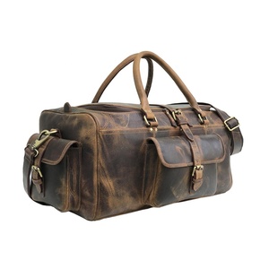 Custom <b>Waterproof</b> Leather Sports Gym Travel Duffle Bag GYM-0183 - Product Image 1