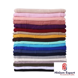 Plain Airflow <b>Scarf</b> Woven Fabric Producer Cotton Viscose Polyester Lightweight Textile for Custom Brand Collections - Product Image 2