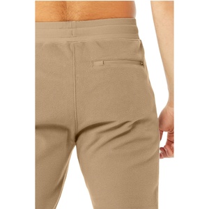 Pantalon de jogging polaire chaud pour homme, taille mi-haute, avec logo personnalisé brodé, couleur unie, service OEM disponible - Product Image 3