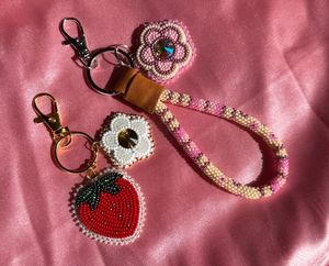 Luxury Handmade Beaded Embroidery <b>Keychain</b> Stylish Purse Charm Key Holder Elegant Hand Embroidered Eco-Friendly MD HANDICRAFTS - Product Image 3