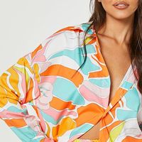 Ensemble décontracté pour femme, chemise et short à volants, en tissu extensible/polyester, séchage rapide et écologique