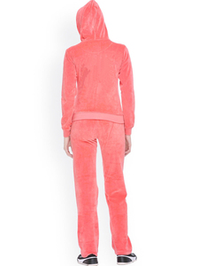 Conjunto Deportivo de 2 Piezas de Terciopelo 100% Algodón, Sudadera con Capucha y Pantalones de Chándal para Mujer, Invierno, Ecológico, Ligero, para Gimnasio - Product Image 5